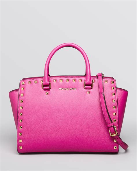 michael kors pink selma satchel|Michael Kors pink outlet.